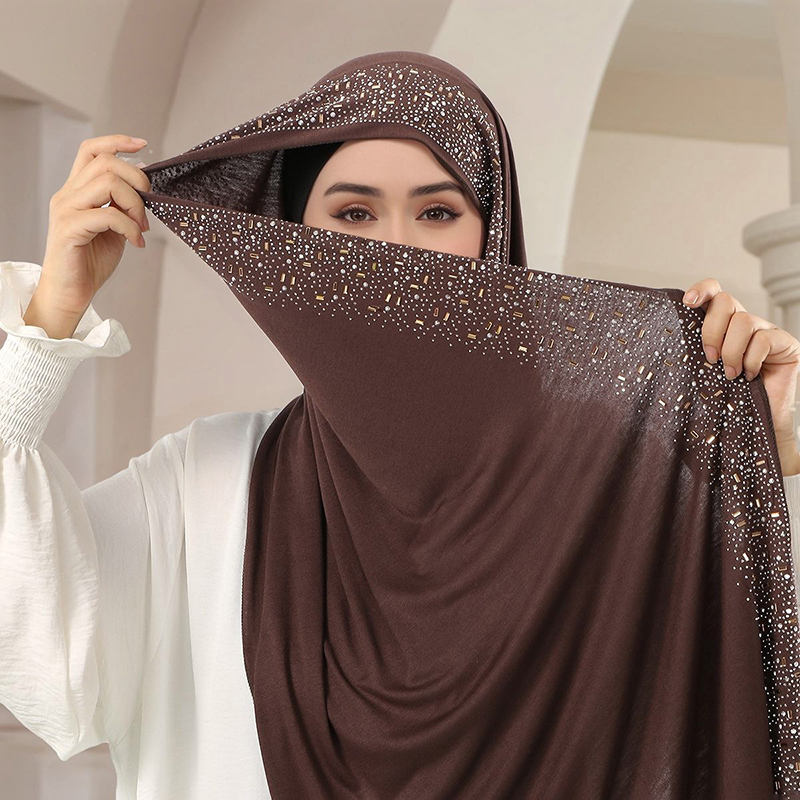 Hijab Pashmina Katun Ramadan M - Bandana Cotton ulasan dan harga