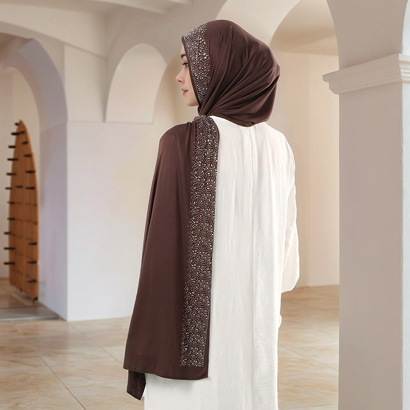 Hijab Pashmina Katun Ramadan M - Bandana Cotton ulasan dan harga