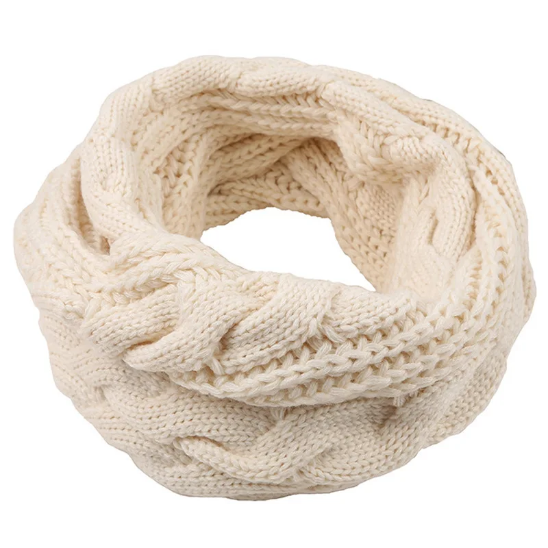Syal rajut berusuk tebal pria  - Infinity Scarf Knit ulasan dan harga