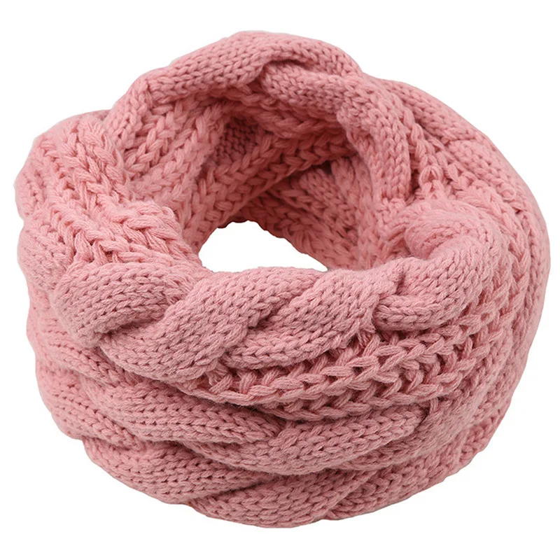 Syal rajut berusuk tebal pria  - Infinity Scarf Knit ulasan dan harga