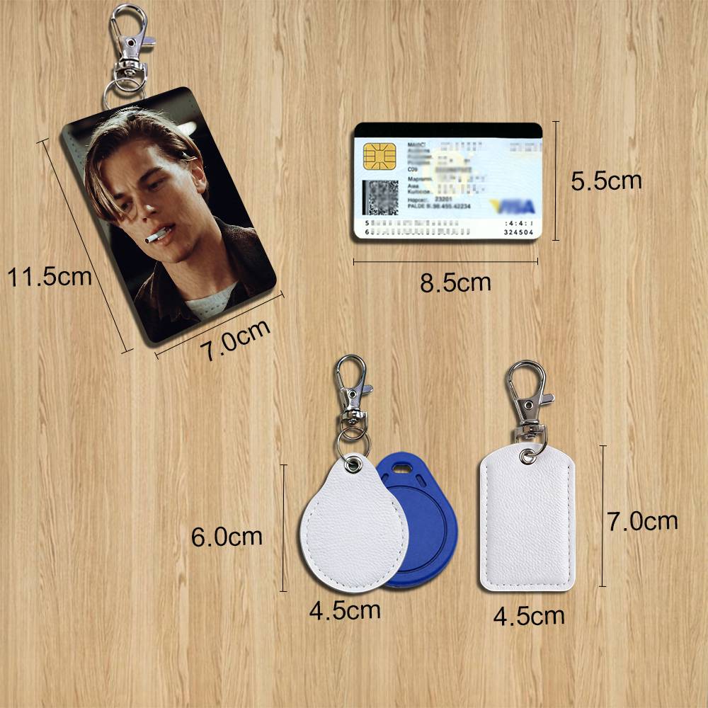 Leonardo DiCaprio Leather Keyc - Lanyard Badge Holder ulasan dan harga
