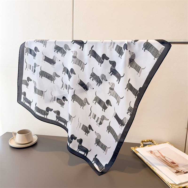 Syal Persegi Motif Anjing Katu - Bandana Cotton ulasan dan harga