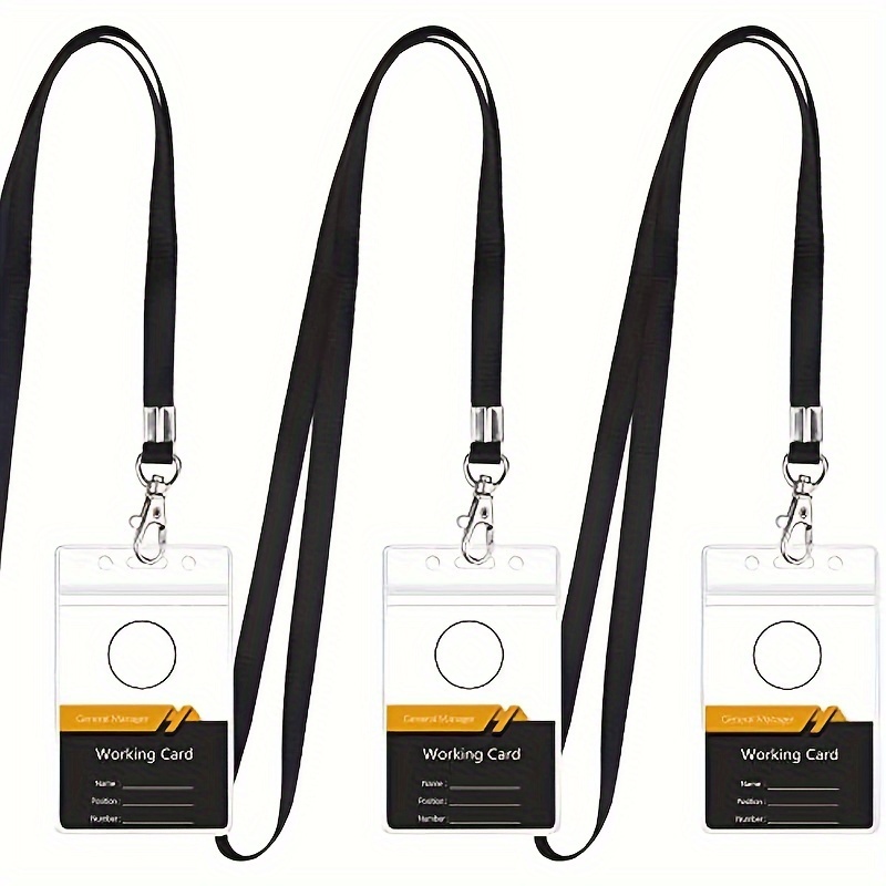 Tempat kartu nama transparan t - Lanyard Badge Holder ulasan dan harga