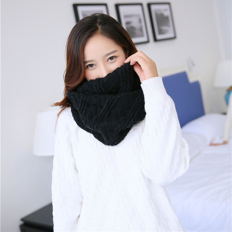 Syal rajut Chunky lembut unise - Infinity Scarf Knit ulasan dan harga